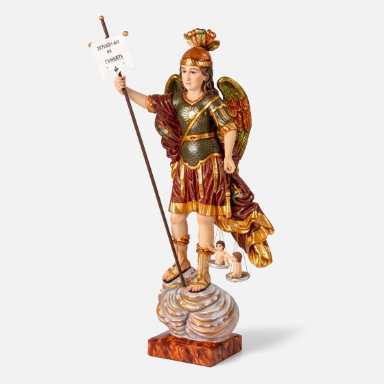 São Miguel Arcanjo c/ Estandarte e Balança São Miguel Arcanjo c/ Estandarte e Balança