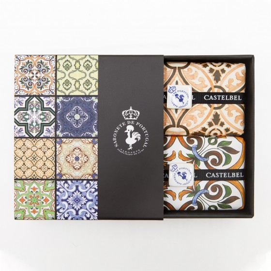 Conjunto de sabonetes Castelbel Azulejo Laranja e Gengibre Conjunto de sabonetes Castelbel Azulejo Laranja e Gengibre