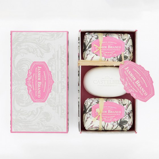 Conjunto de sabonetes Castelbel Jasmim Branco Conjunto de sabonetes Castelbel Jasmim Branco