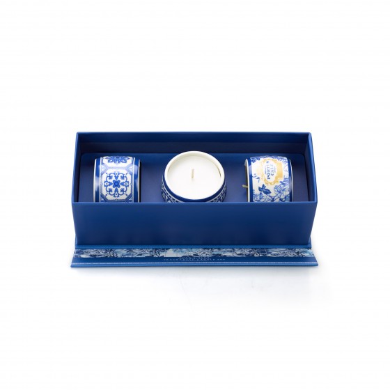 Conjunto de Velas Aromáticas Portus Cale Gold&Blue Conjunto de Velas Aromáticas Portus Cale Gold&Blue