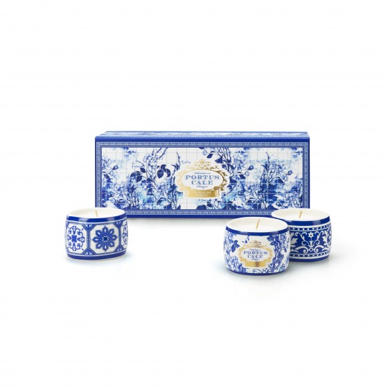 Conjunto de Velas Aromáticas Portus Cale Gold&Blue Conjunto de Velas Aromáticas Portus Cale Gold&Blue