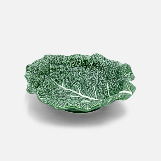 Saladeira Folha de Couve Verde Saladeira Folha de Couve Verde
