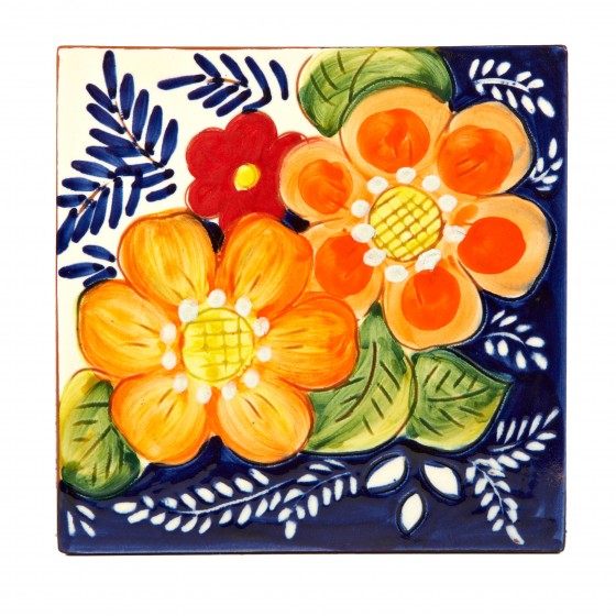 Flores Coloridas - Azulejo  Flores Coloridas - Azulejo
